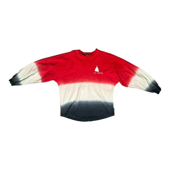 Spirit Jersey US‎ Capitol Washington DC Red White Blue Long Sleeve Shirt Size S - Picture 3 of 14